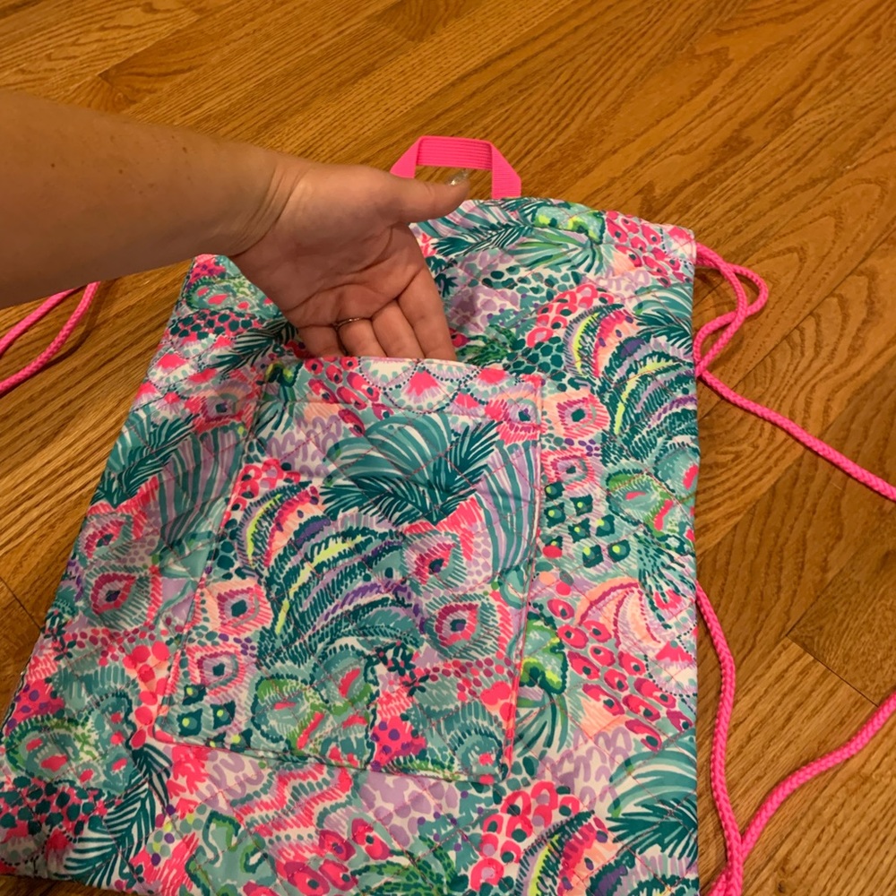 Lilly Pulitzer Drawstring Backpack - Picture 3 of 4